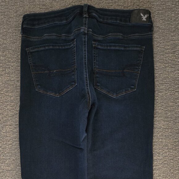 American Eagle AE HI Rise Jegging Super Super Stretch Jeans Size 10 Reg - Picture 1 of 4